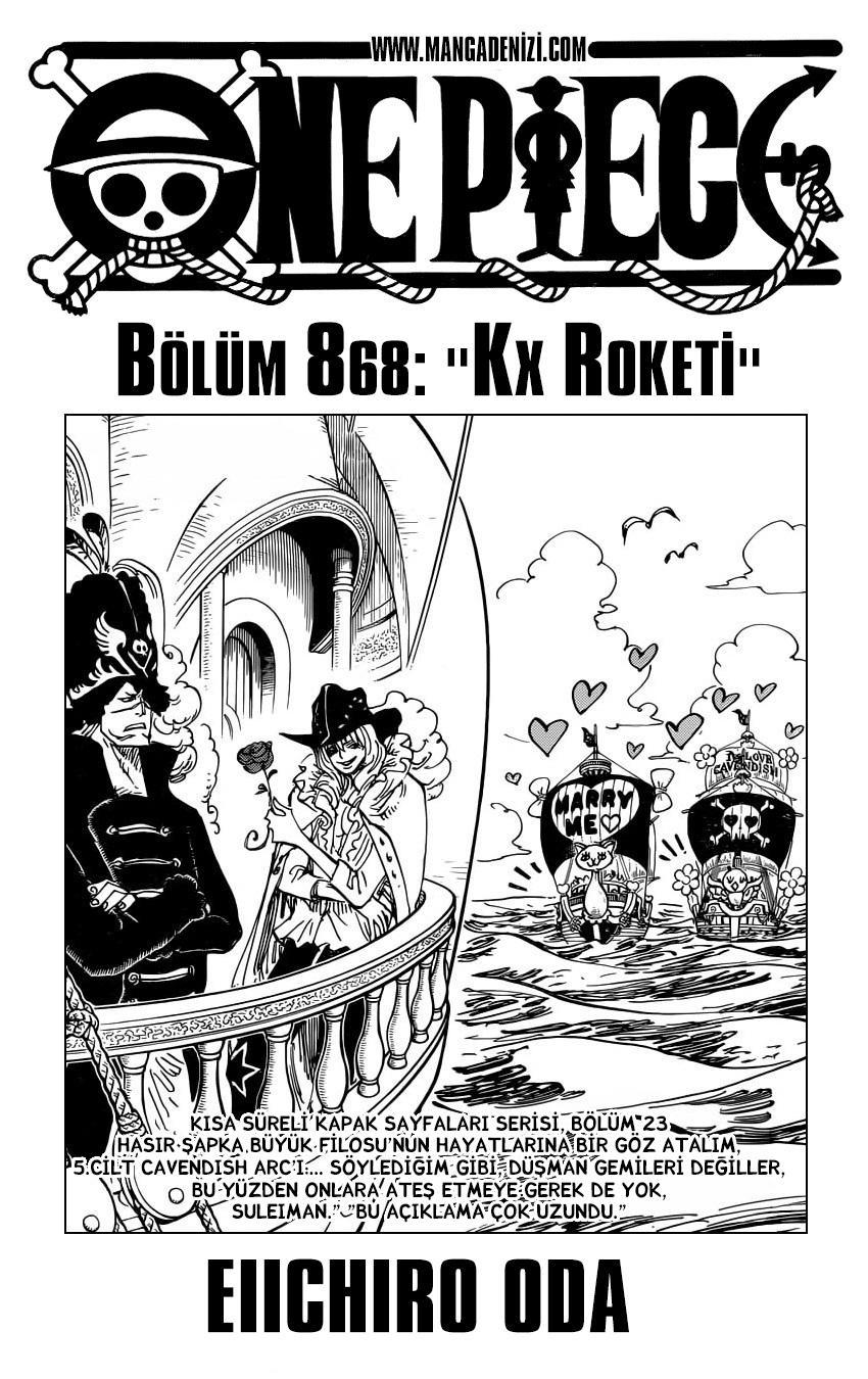 One Piece mangasının 0868 bölümünün 2. sayfasını okuyorsunuz.