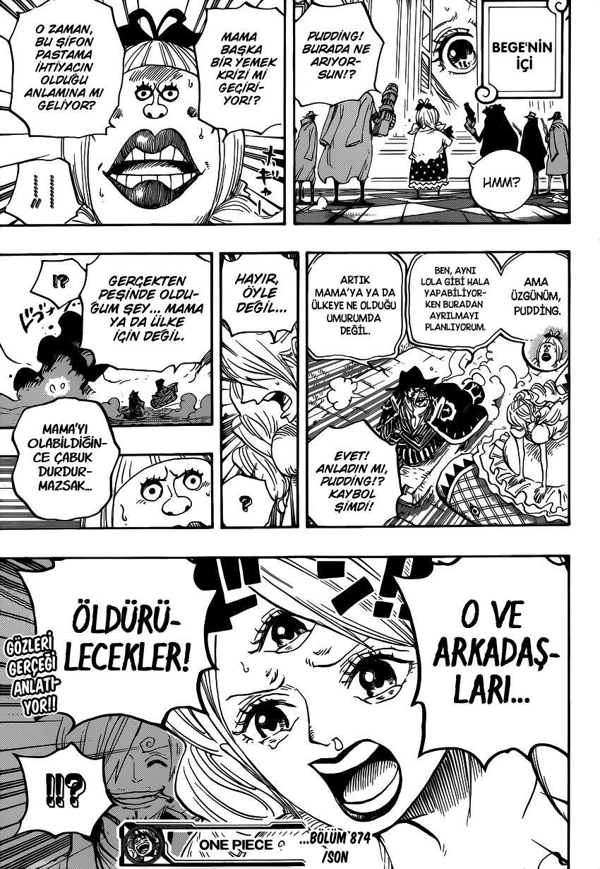 One Piece mangasının 0874 bölümünün 17. sayfasını okuyorsunuz.