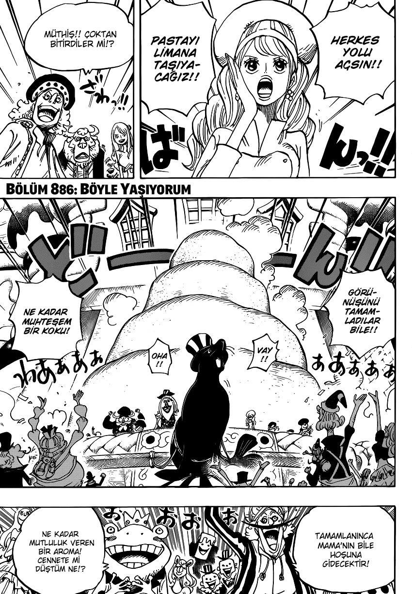 One Piece mangasının 0886 bölümünün 3. sayfasını okuyorsunuz.