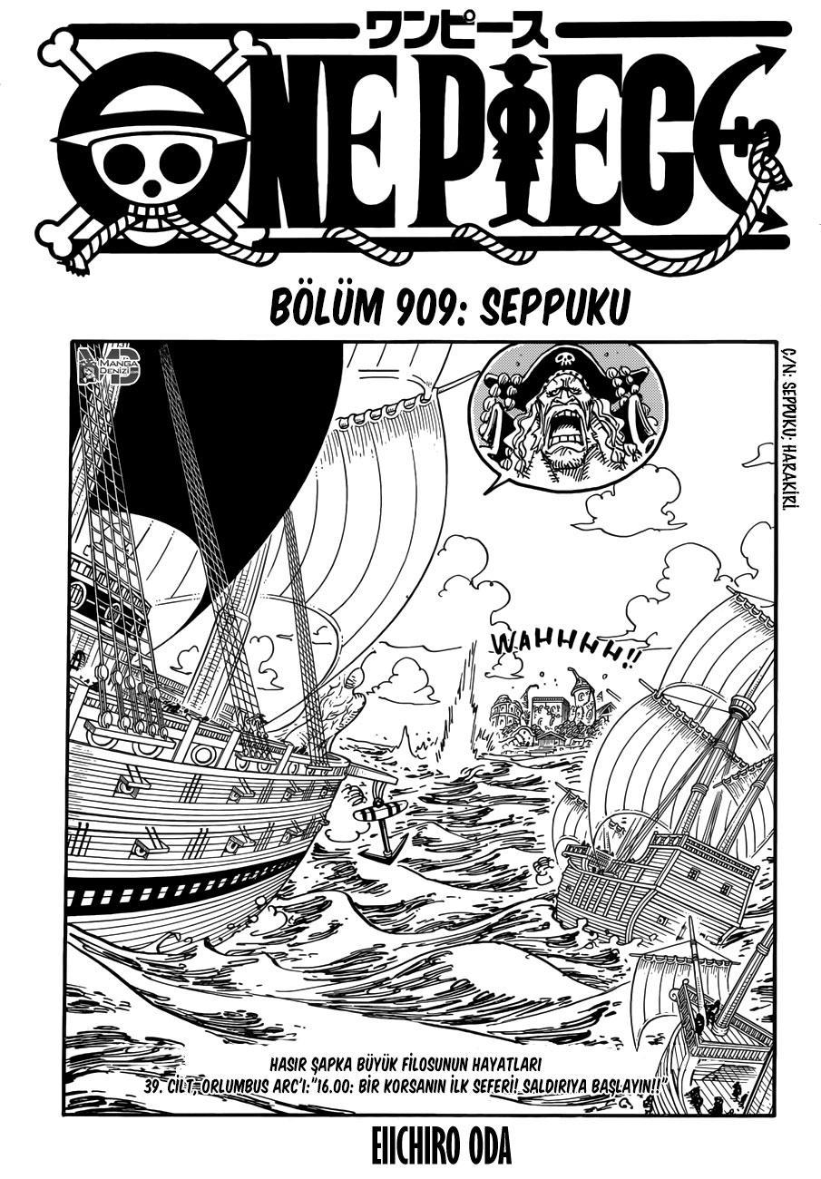 One Piece mangasının 0909 bölümünün 2. sayfasını okuyorsunuz.