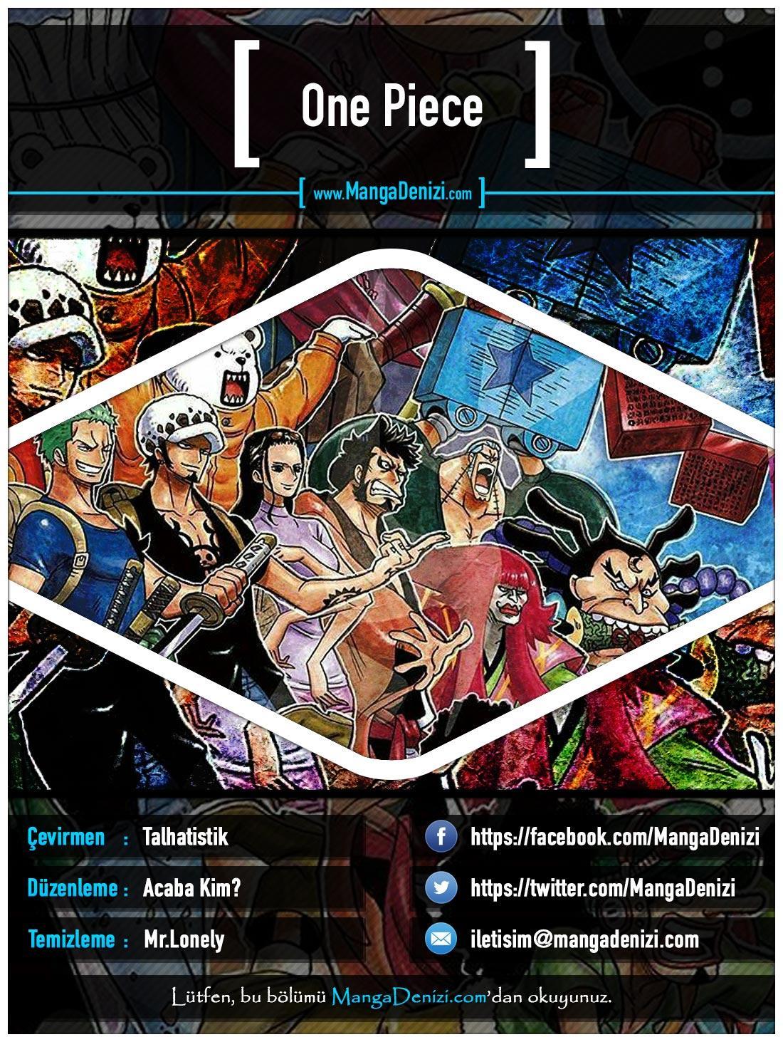 One Piece mangasının 0919 bölümünün 1. sayfasını okuyorsunuz.