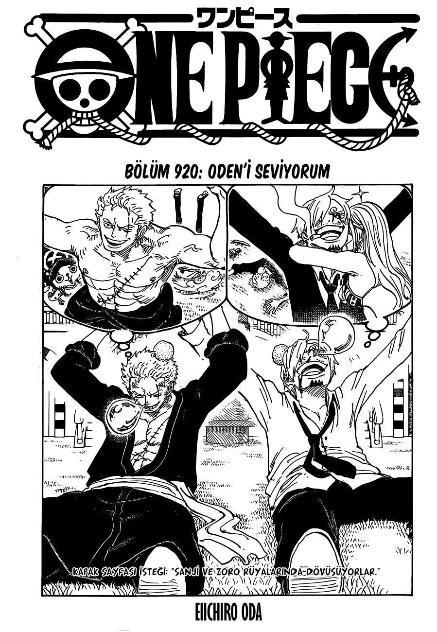 One Piece mangasının 0920 bölümünün 2. sayfasını okuyorsunuz.