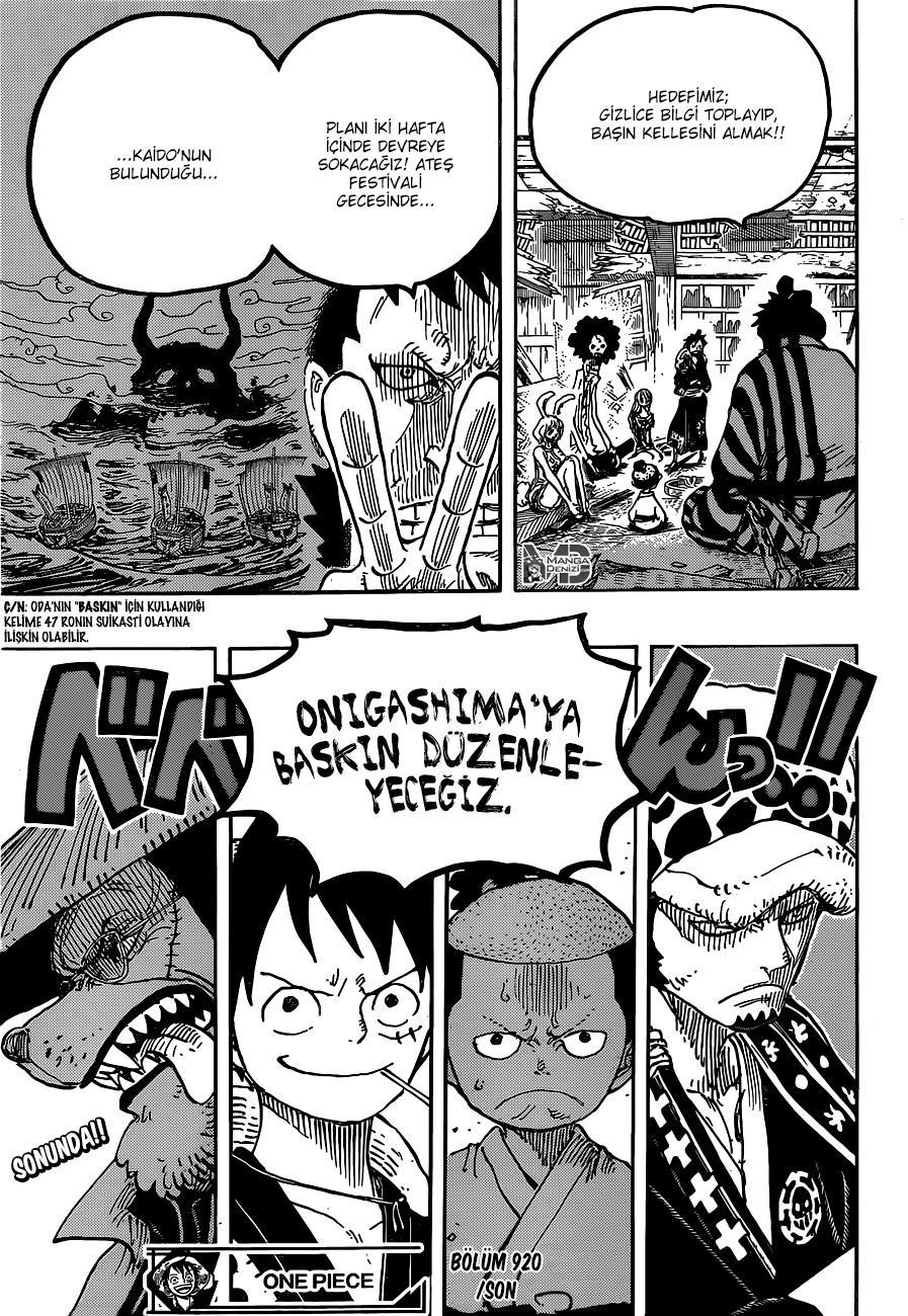 One Piece mangasının 0920 bölümünün 17. sayfasını okuyorsunuz.