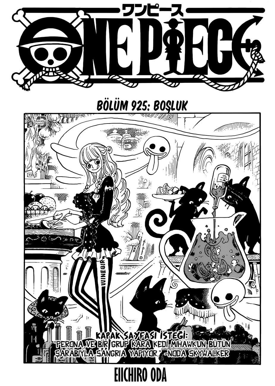 One Piece mangasının 0925 bölümünün 2. sayfasını okuyorsunuz.