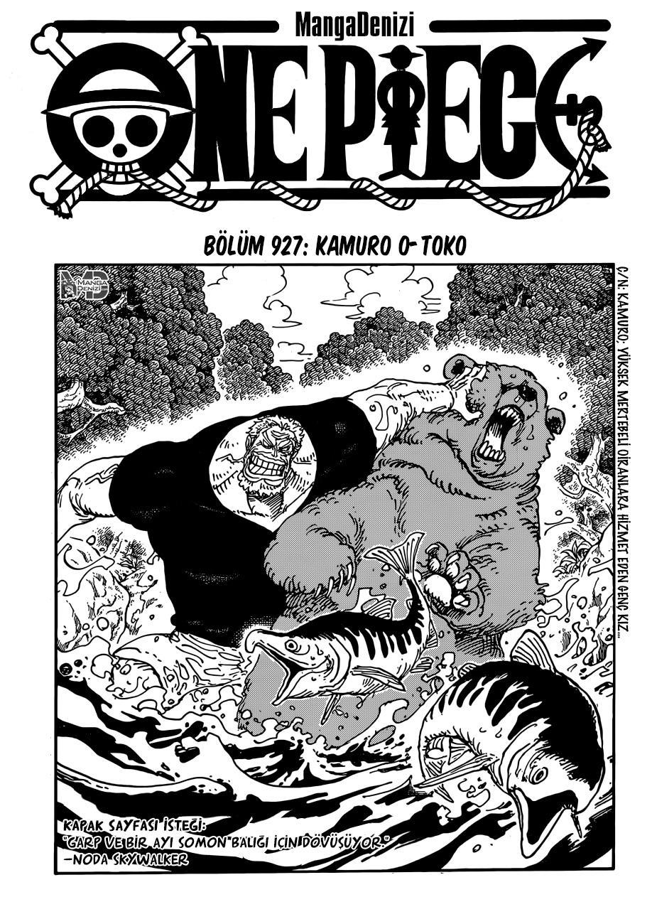 One Piece mangasının 0927 bölümünün 2. sayfasını okuyorsunuz.
