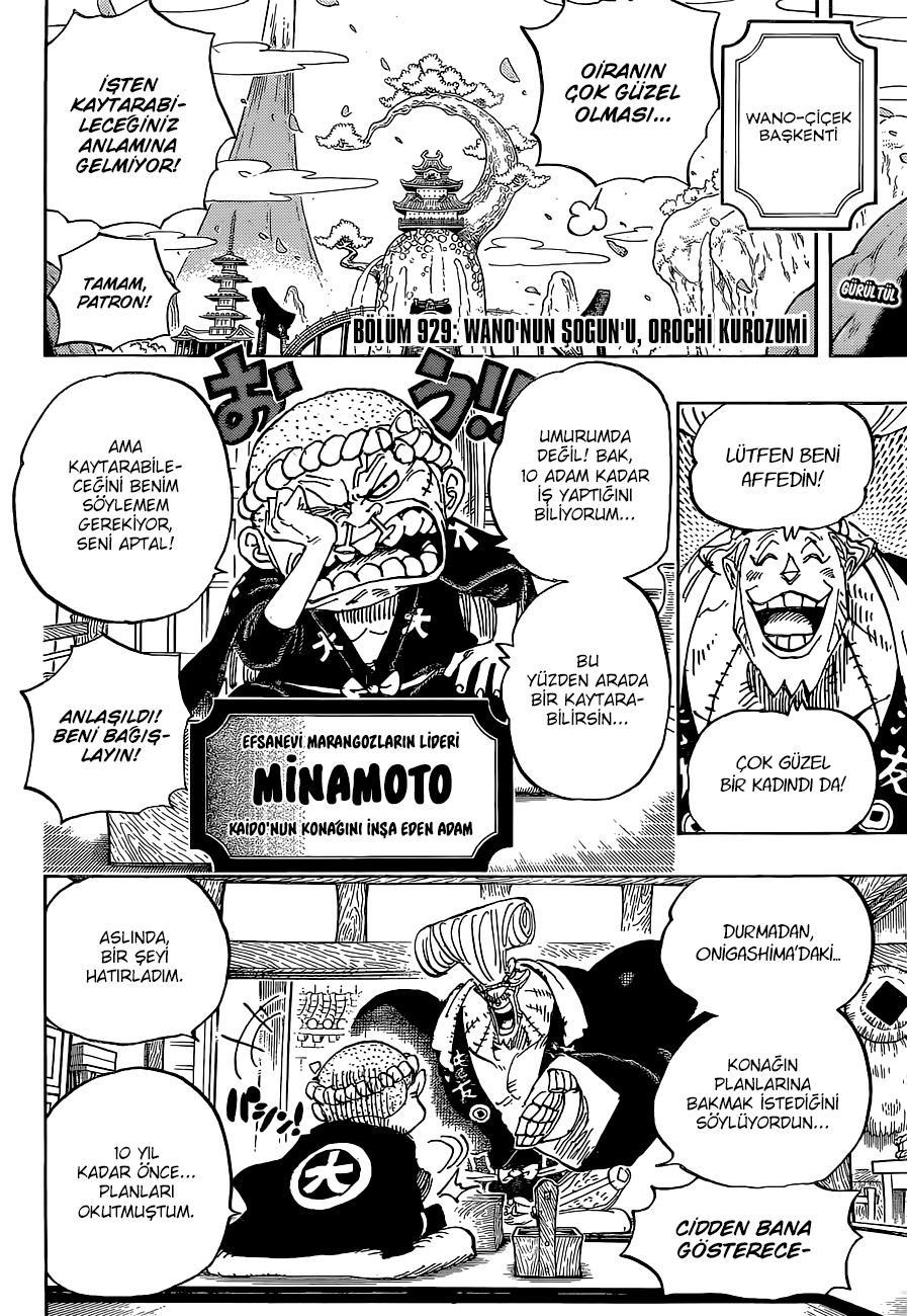 One Piece mangasının 0929 bölümünün 3. sayfasını okuyorsunuz.