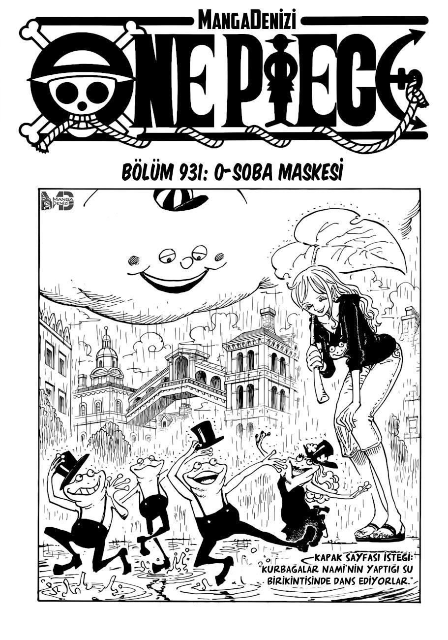 One Piece mangasının 0931 bölümünün 2. sayfasını okuyorsunuz.