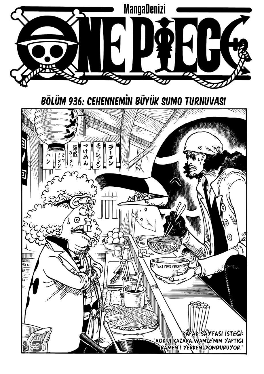 One Piece mangasının 0936 bölümünün 2. sayfasını okuyorsunuz.