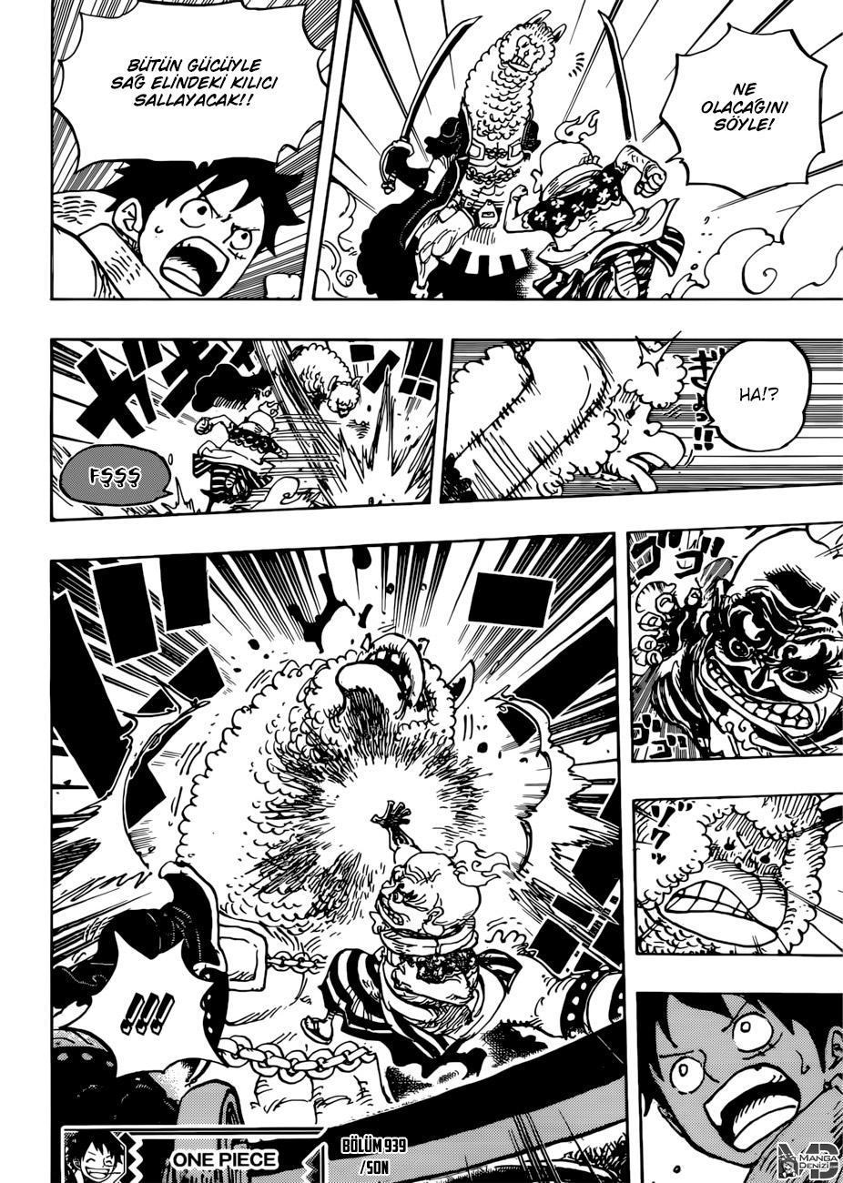 One Piece mangasının 0939 bölümünün 16. sayfasını okuyorsunuz.