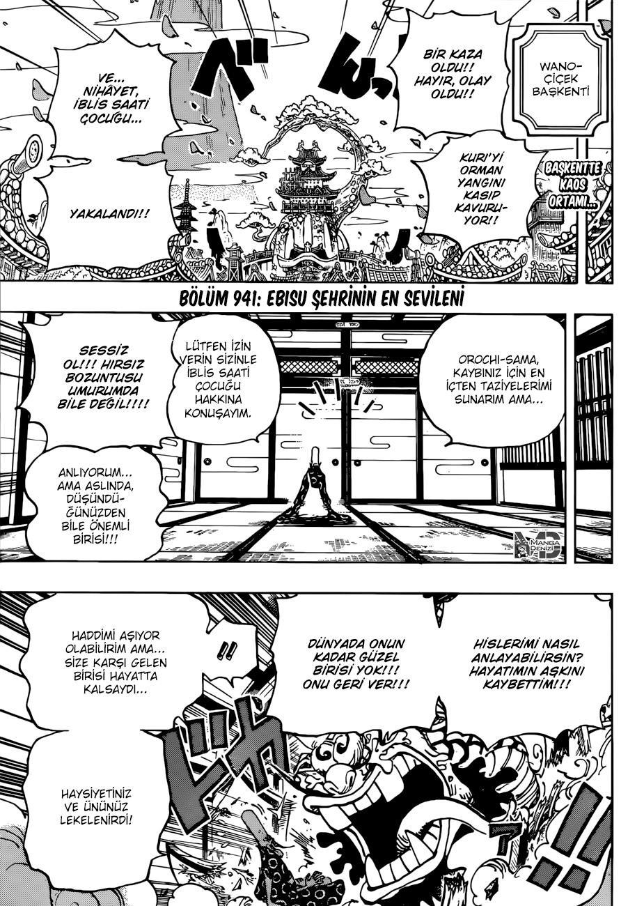One Piece mangasının 0941 bölümünün 3. sayfasını okuyorsunuz.