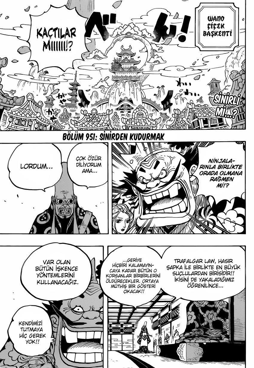 One Piece mangasının 0951 bölümünün 3. sayfasını okuyorsunuz.
