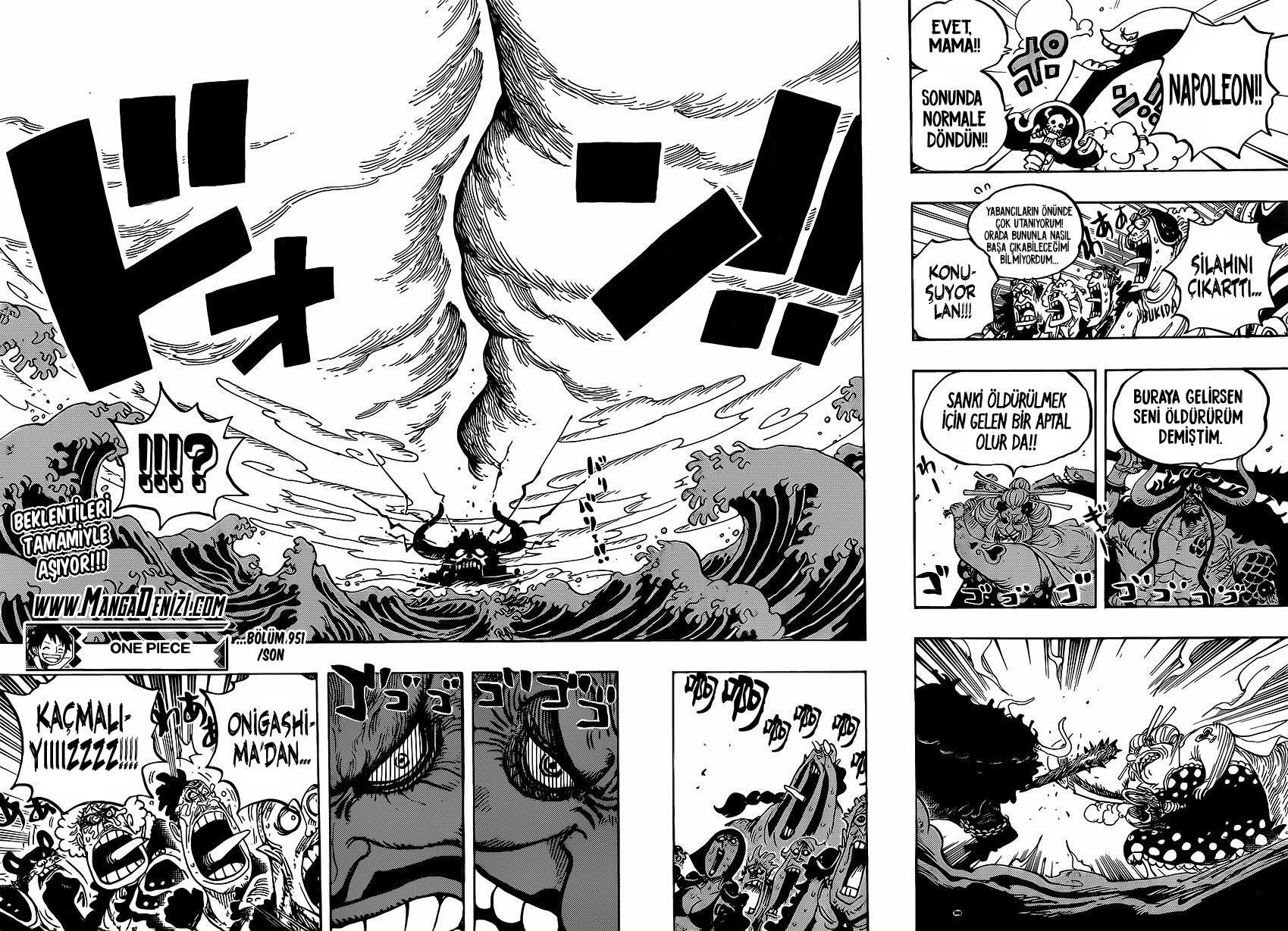 One Piece mangasının 0951 bölümünün 16. sayfasını okuyorsunuz.