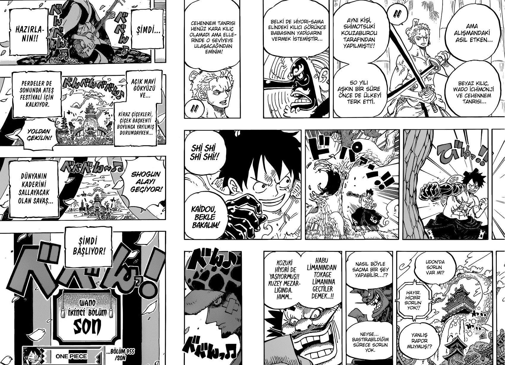 One Piece mangasının 0955 bölümünün 16. sayfasını okuyorsunuz.