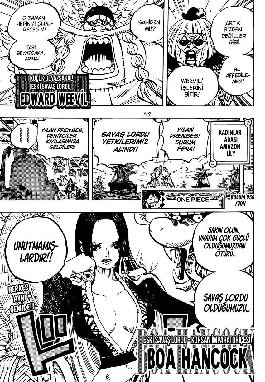 One Piece mangasının 0956 bölümünün 18. sayfasını okuyorsunuz.