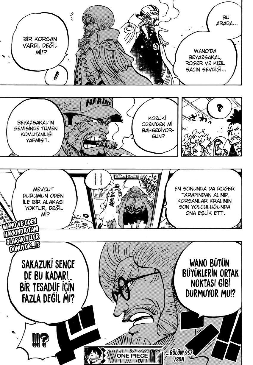 One Piece mangasının 0957 bölümünün 19. sayfasını okuyorsunuz.