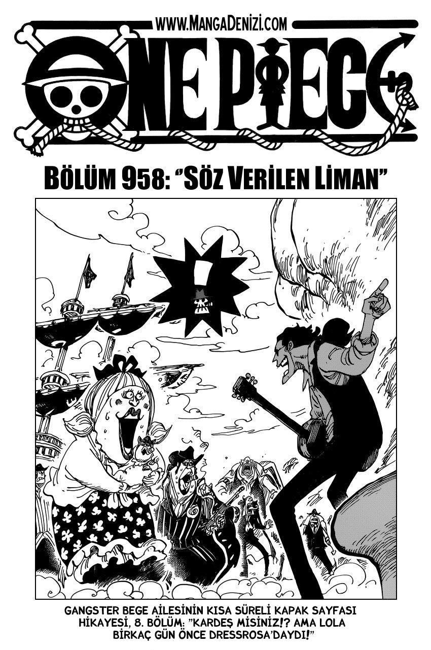 One Piece mangasının 0958 bölümünün 2. sayfasını okuyorsunuz.
