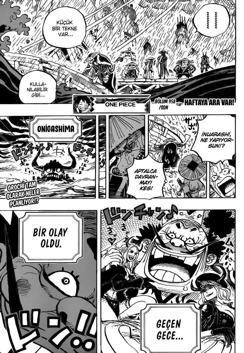 One Piece mangasının 0958 bölümünün 14. sayfasını okuyorsunuz.