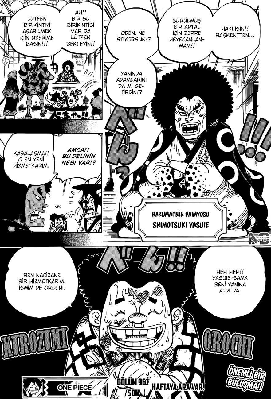 One Piece mangasının 0961 bölümünün 16. sayfasını okuyorsunuz.