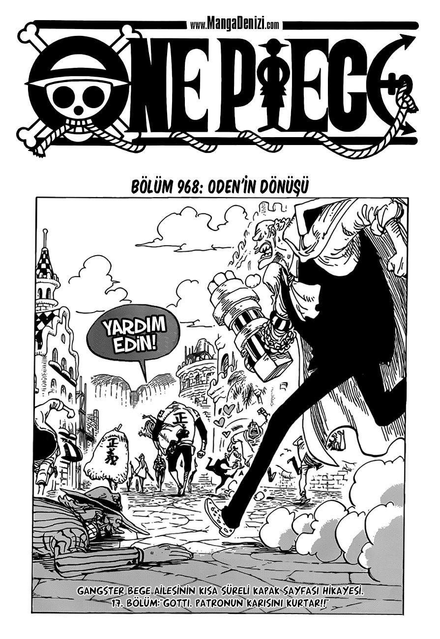 One Piece mangasının 0968 bölümünün 2. sayfasını okuyorsunuz.
