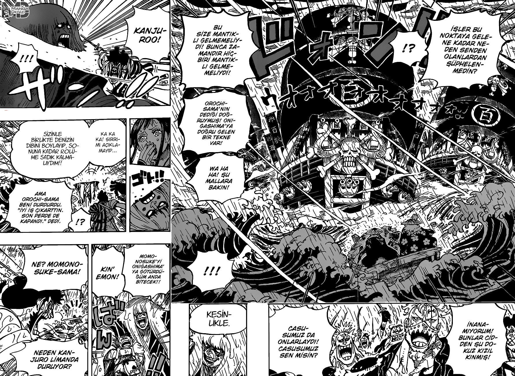 One Piece mangasının 0974 bölümünün 13. sayfasını okuyorsunuz.