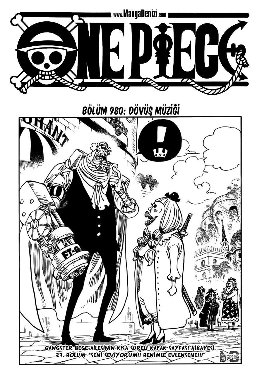 One Piece mangasının 0980 bölümünün 2. sayfasını okuyorsunuz.