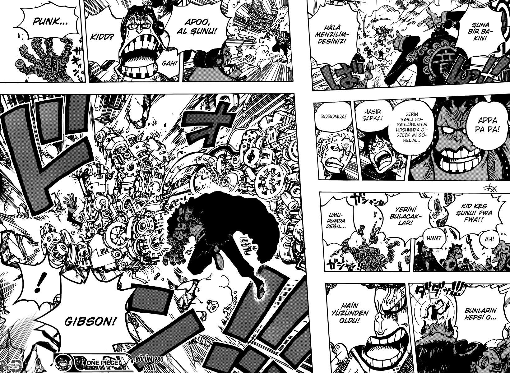 One Piece mangasının 0980 bölümünün 17. sayfasını okuyorsunuz.