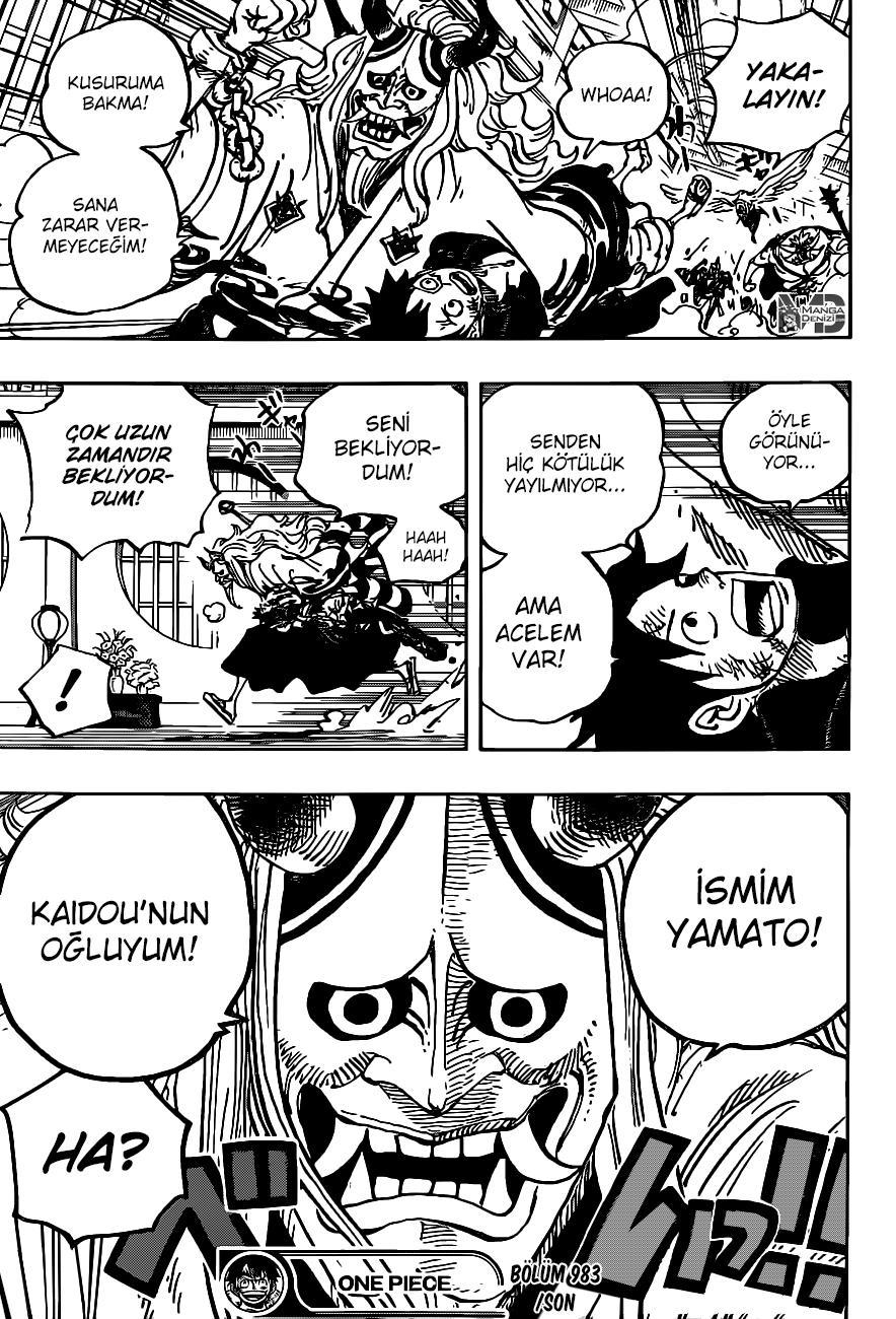 One Piece mangasının 0983 bölümünün 18. sayfasını okuyorsunuz.