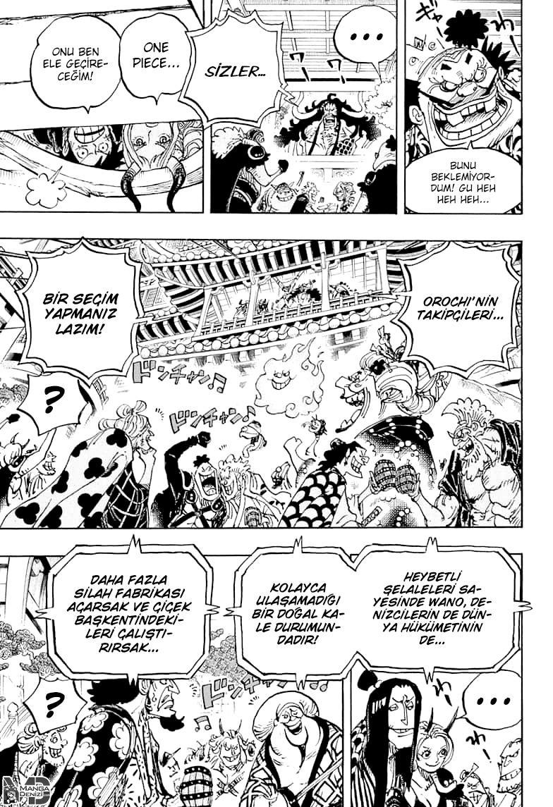 One Piece mangasının 0985 bölümünün 13. sayfasını okuyorsunuz.