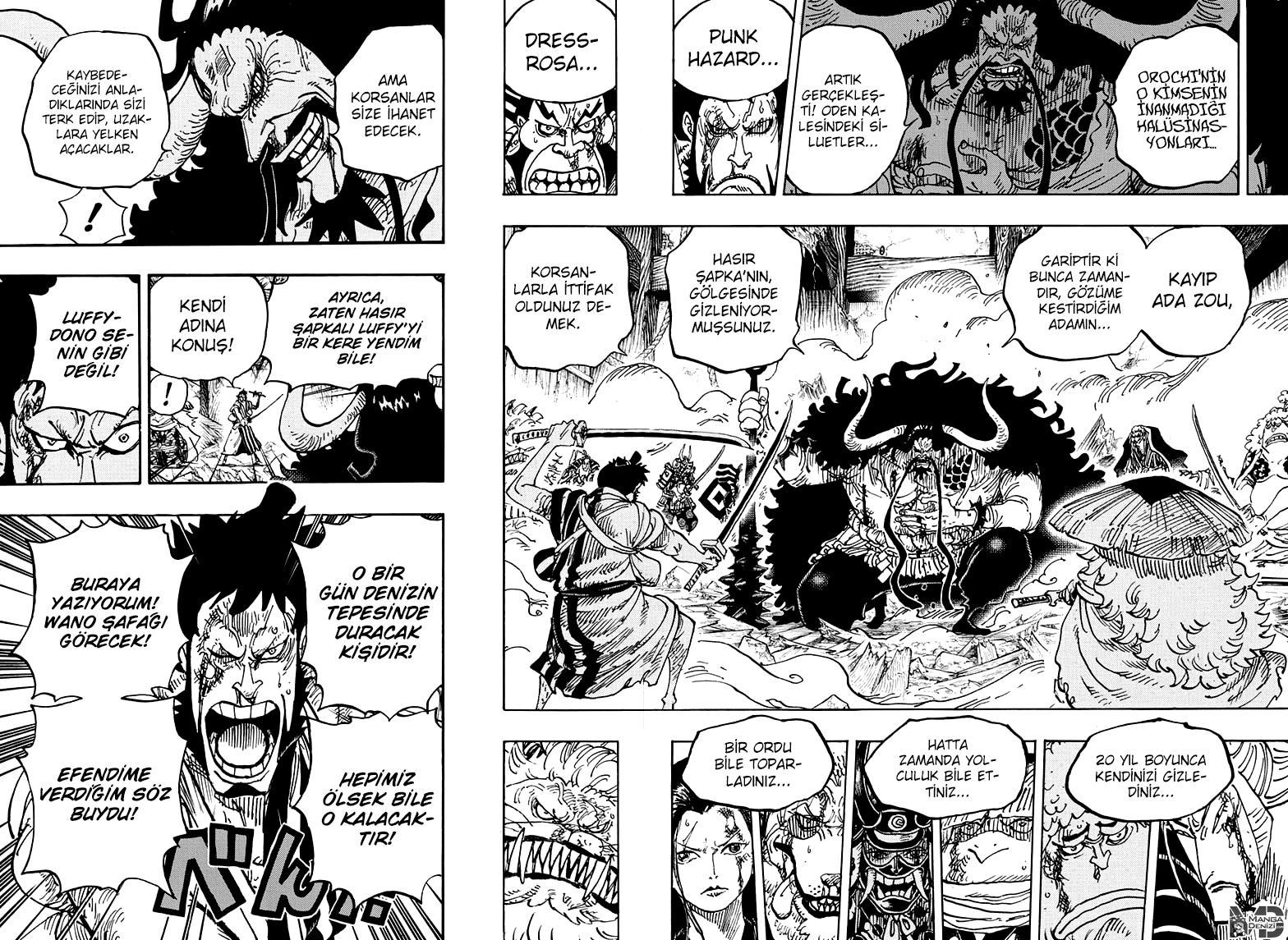 One Piece mangasının 0987 bölümünün 10. sayfasını okuyorsunuz.