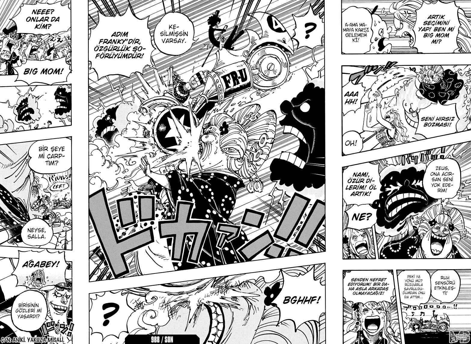 One Piece mangasının 0988 bölümünün 13. sayfasını okuyorsunuz.