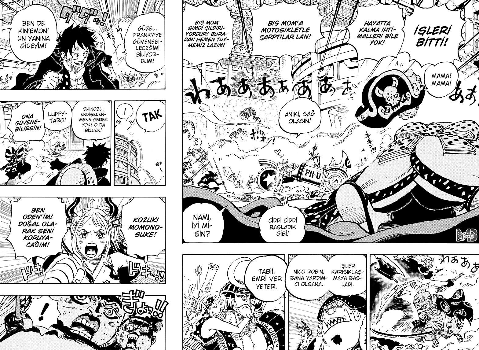 One Piece mangasının 0989 bölümünün 3. sayfasını okuyorsunuz.