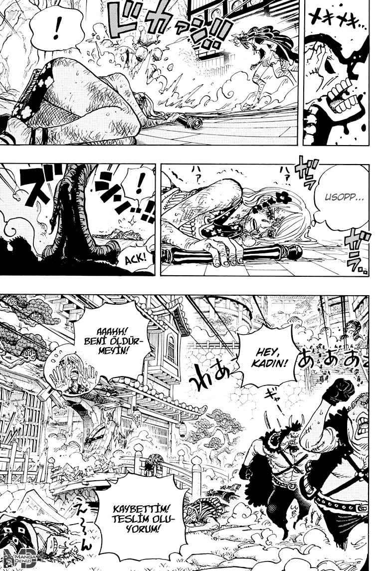 One Piece mangasının 0995 bölümünün 14. sayfasını okuyorsunuz.