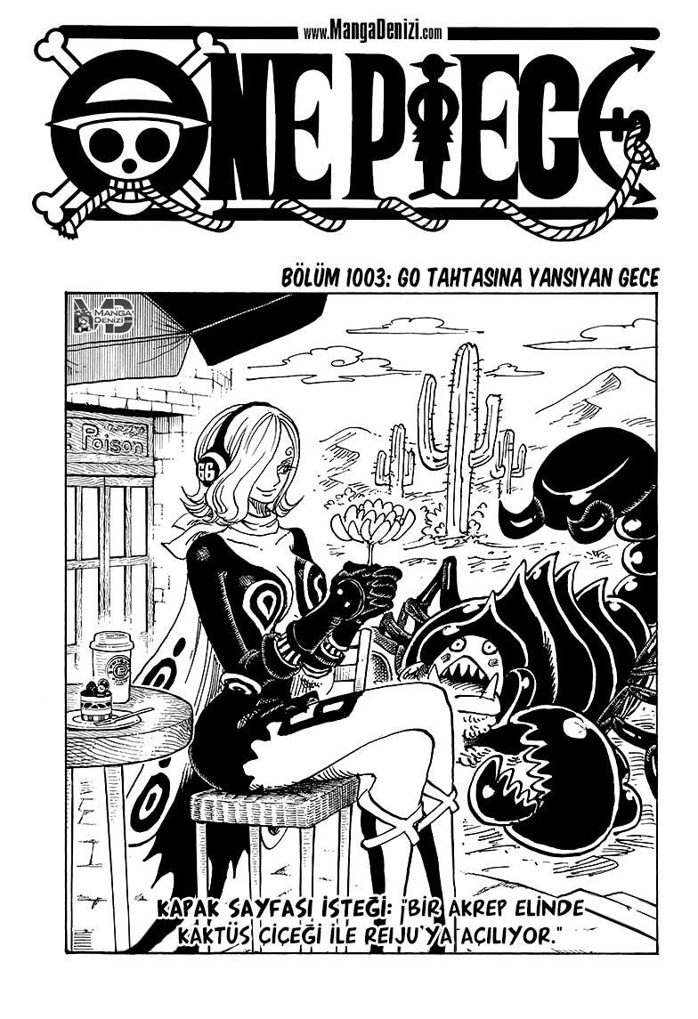 One Piece mangasının 1003 bölümünün 2. sayfasını okuyorsunuz.