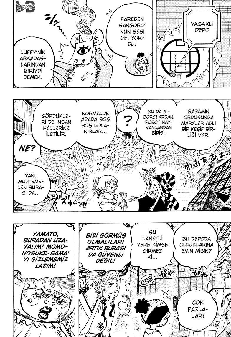 One Piece mangasının 1005 bölümünün 14. sayfasını okuyorsunuz.