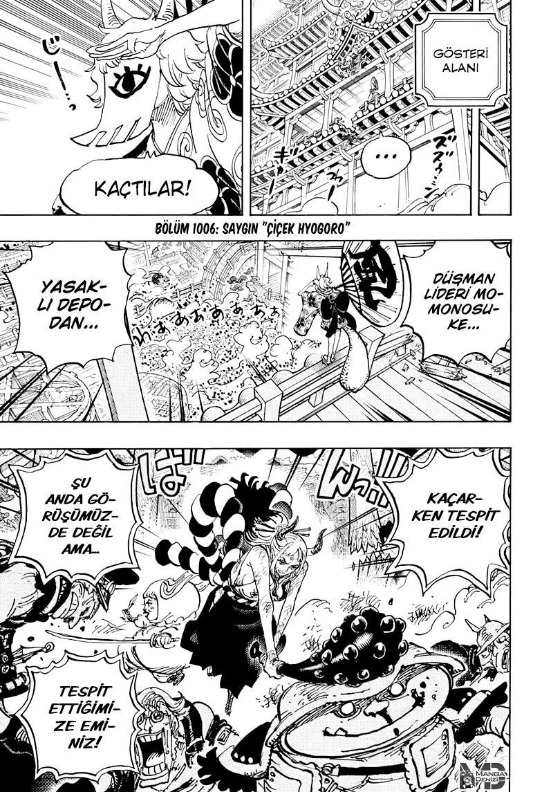 One Piece mangasının 1006 bölümünün 3. sayfasını okuyorsunuz.