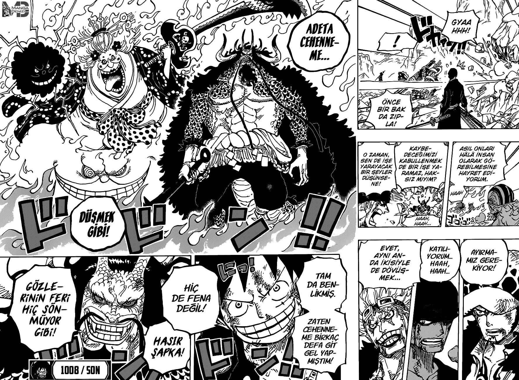 One Piece mangasının 1008 bölümünün 17. sayfasını okuyorsunuz.