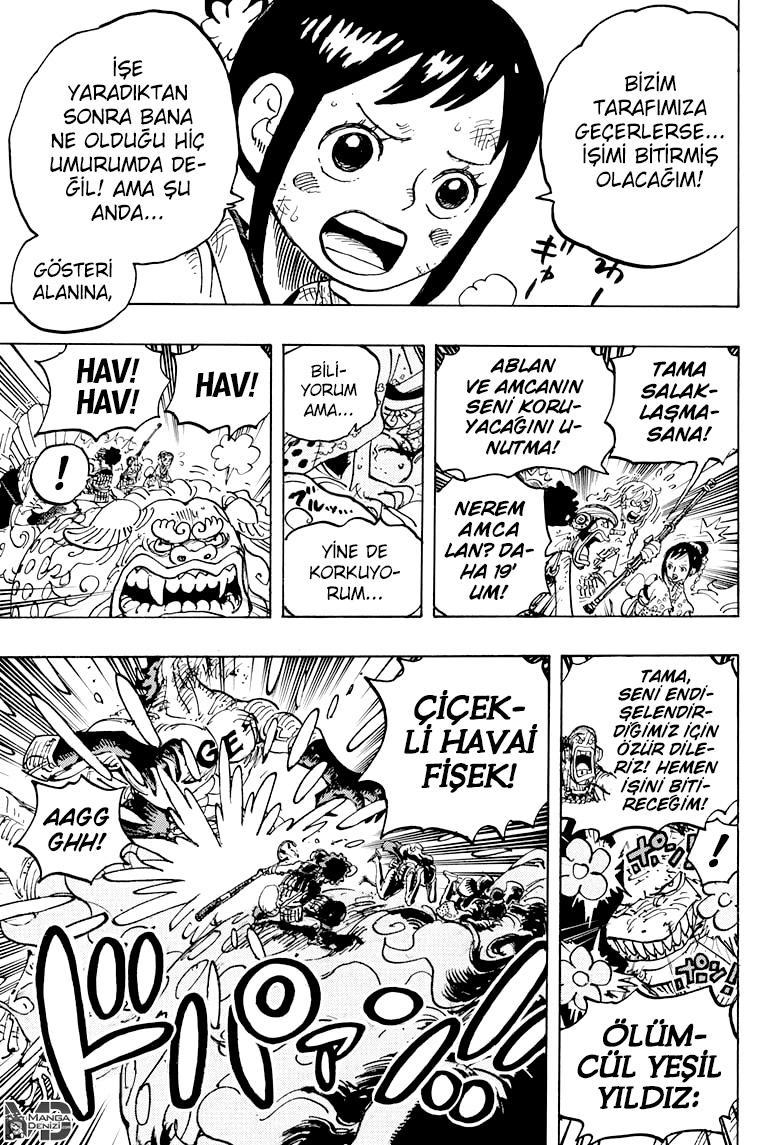 One Piece mangasının 1011 bölümünün 13. sayfasını okuyorsunuz.