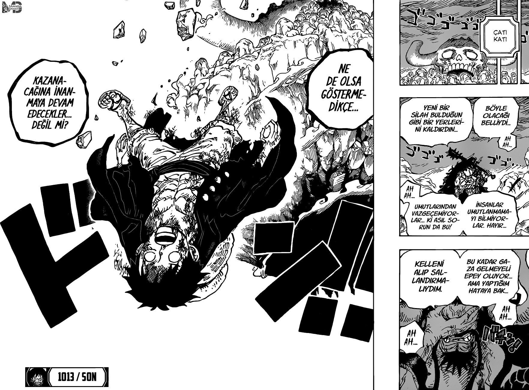 One Piece mangasının 1013 bölümünün 15. sayfasını okuyorsunuz.