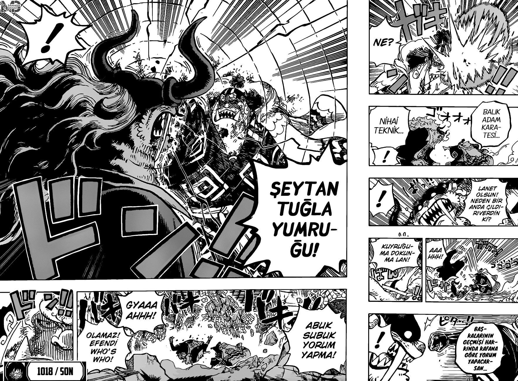 One Piece mangasının 1018 bölümünün 17. sayfasını okuyorsunuz.