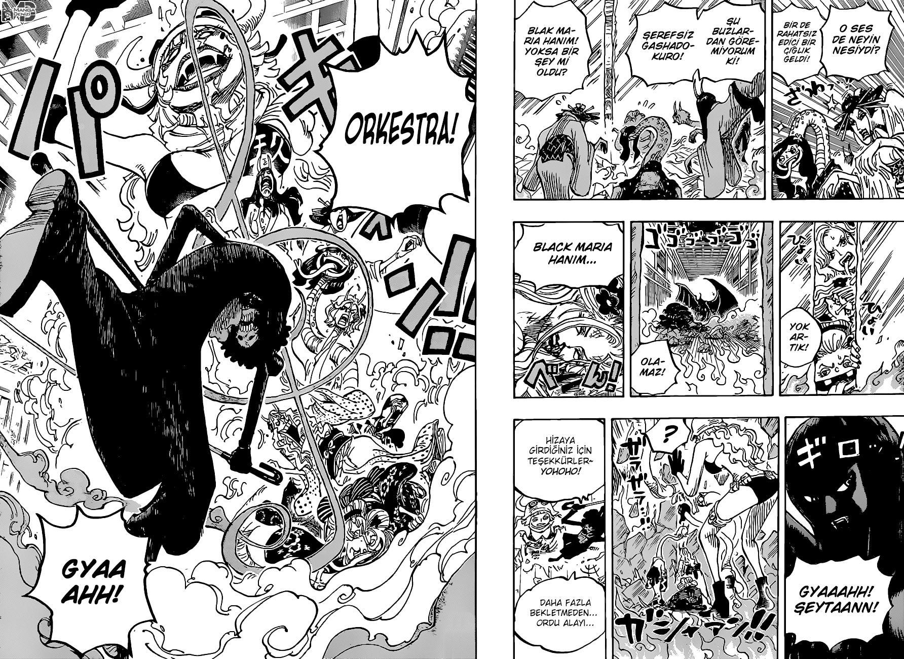 One Piece mangasının 1021 bölümünün 14. sayfasını okuyorsunuz.