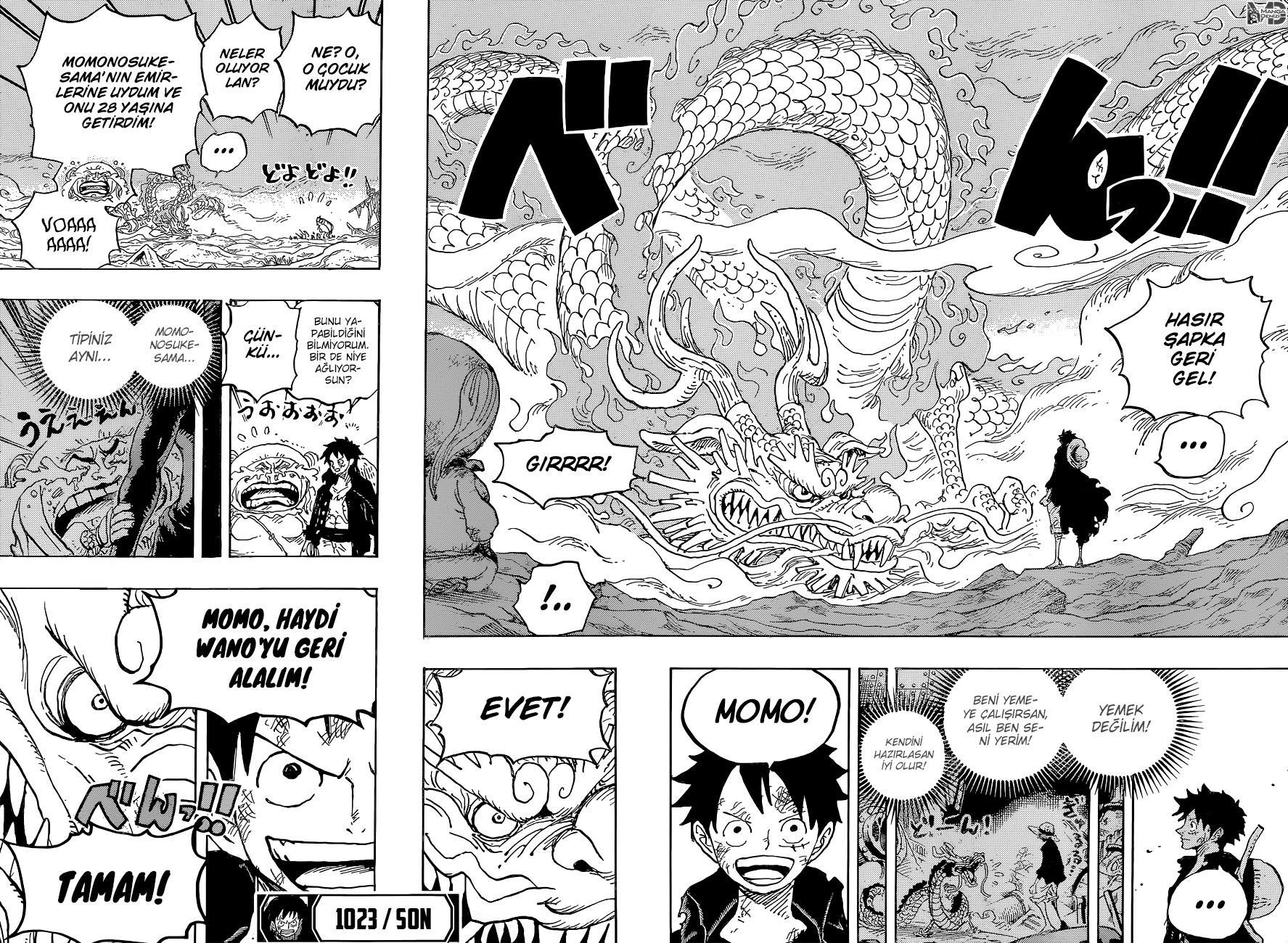 One Piece mangasının 1023 bölümünün 18. sayfasını okuyorsunuz.