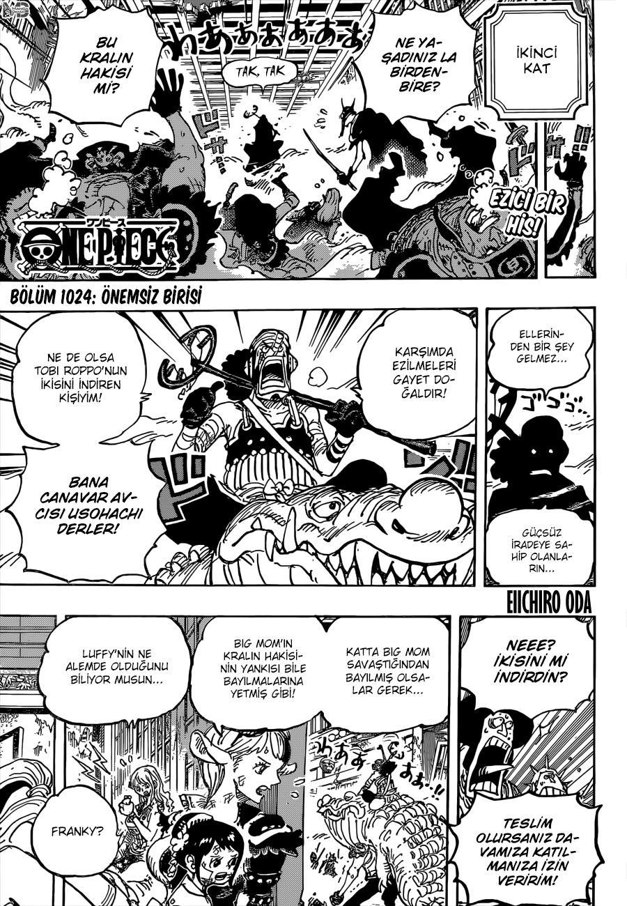 One Piece mangasının 1024 bölümünün 3. sayfasını okuyorsunuz.
