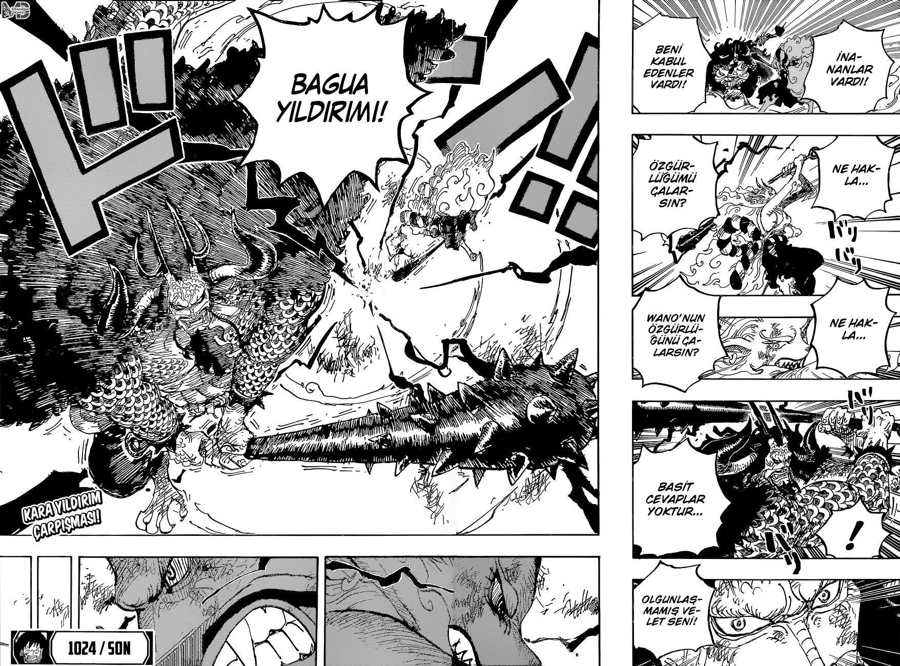 One Piece mangasının 1024 bölümünün 18. sayfasını okuyorsunuz.