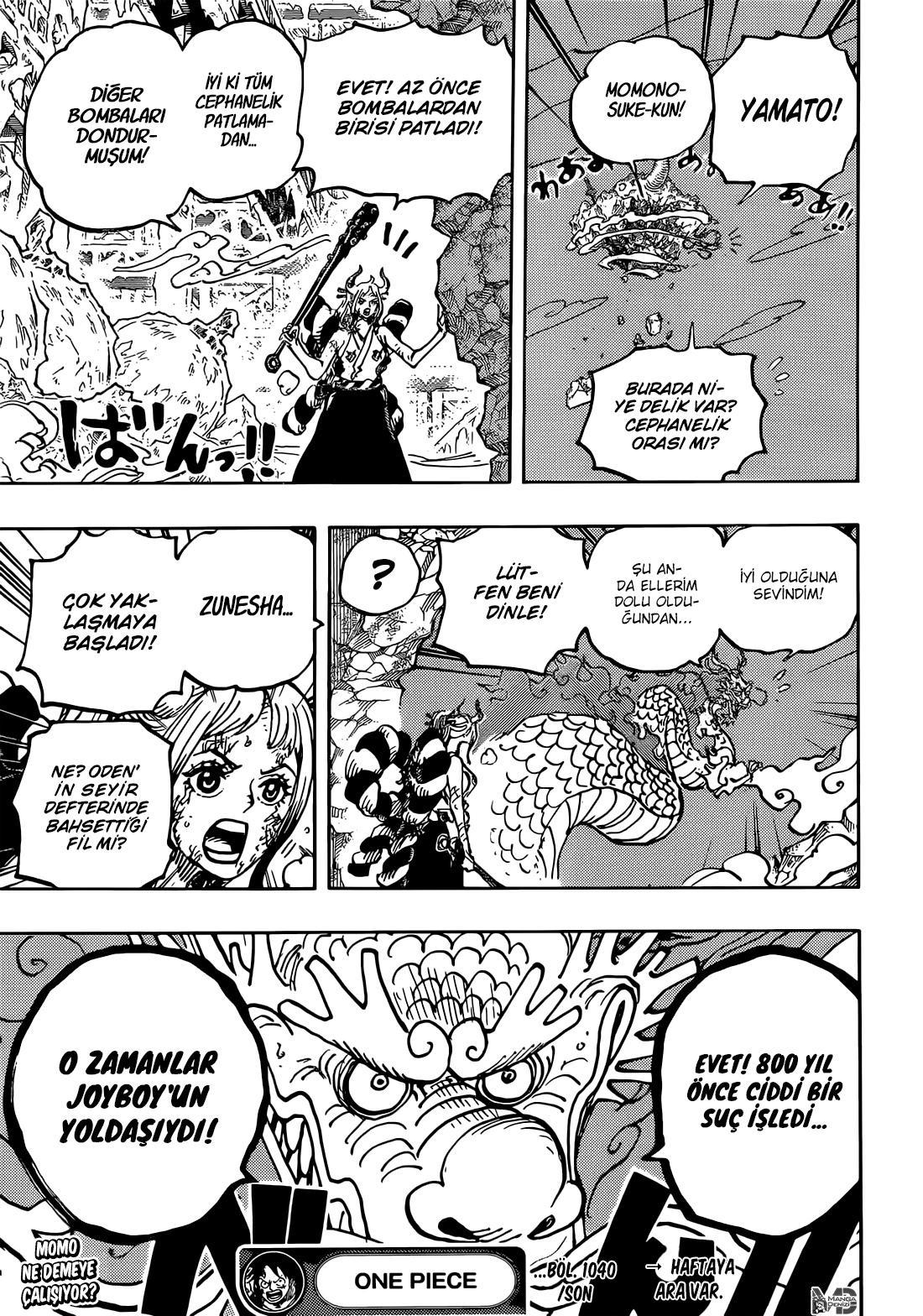 One Piece mangasının 1040 bölümünün 13. sayfasını okuyorsunuz.