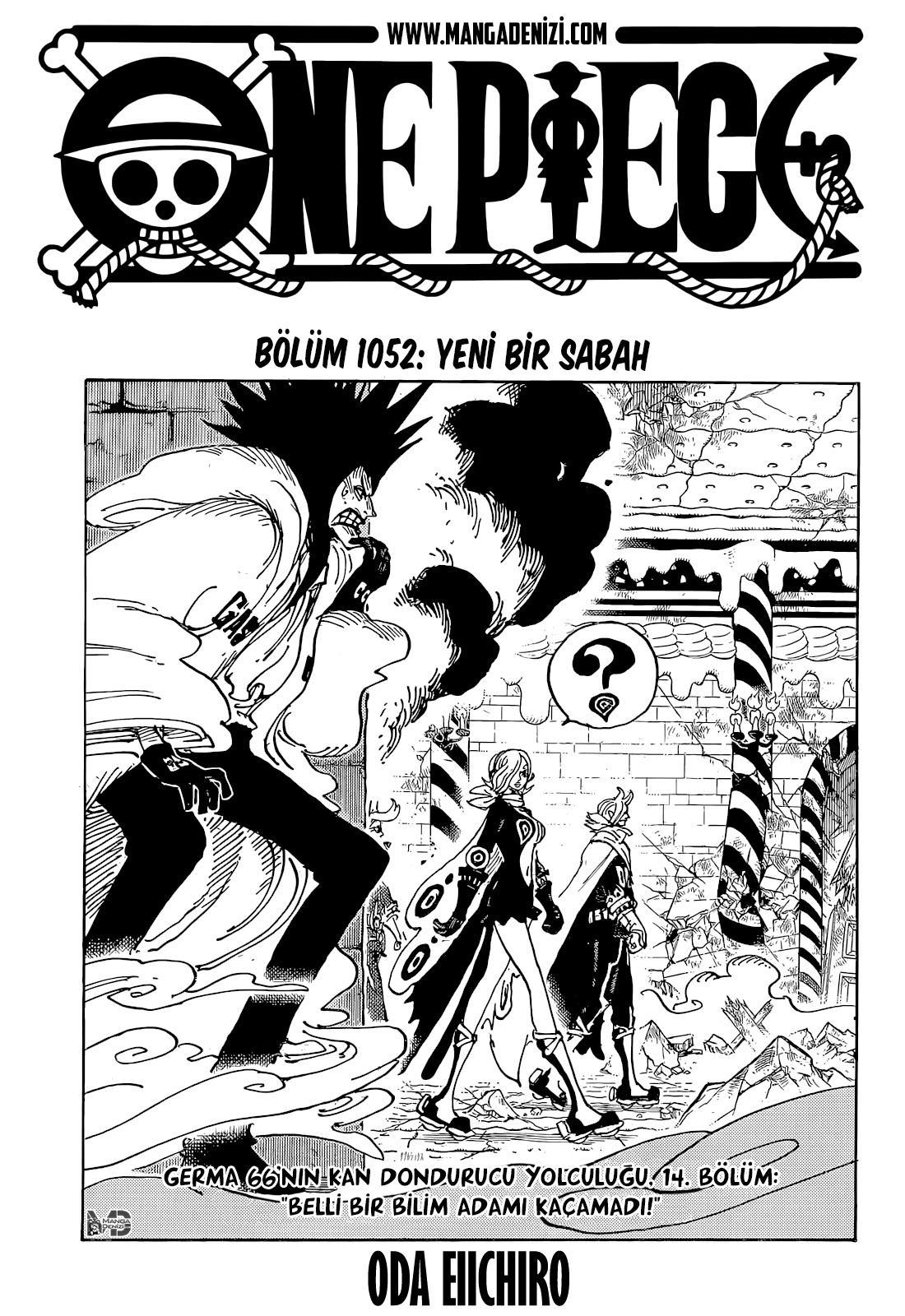 One Piece mangasının 1052 bölümünün 2. sayfasını okuyorsunuz.