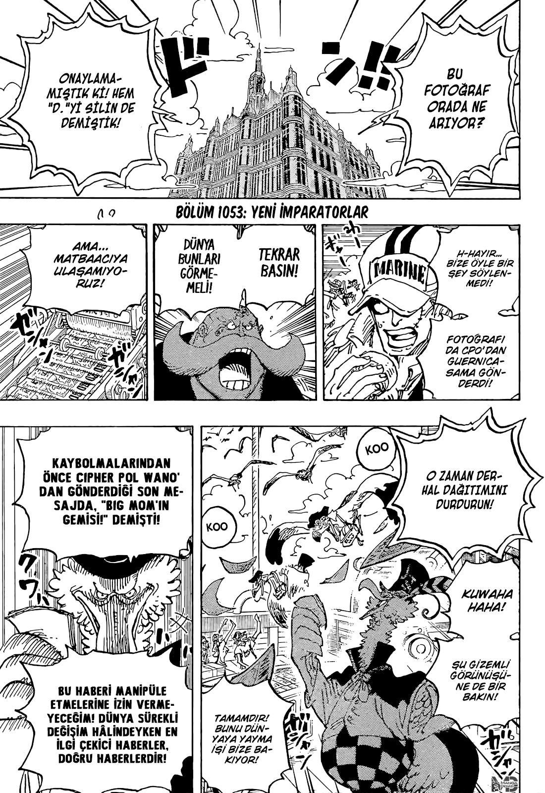 One Piece mangasının 1053 bölümünün 3. sayfasını okuyorsunuz.