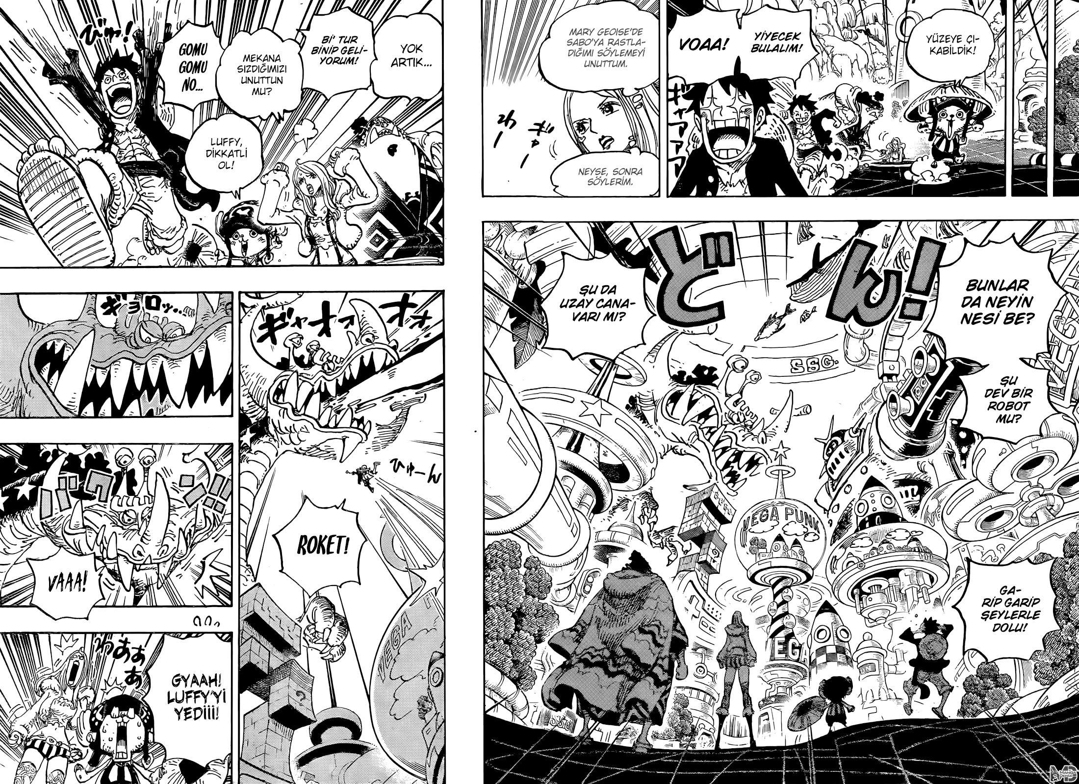 One Piece mangasının 1062 bölümünün 8. sayfasını okuyorsunuz.