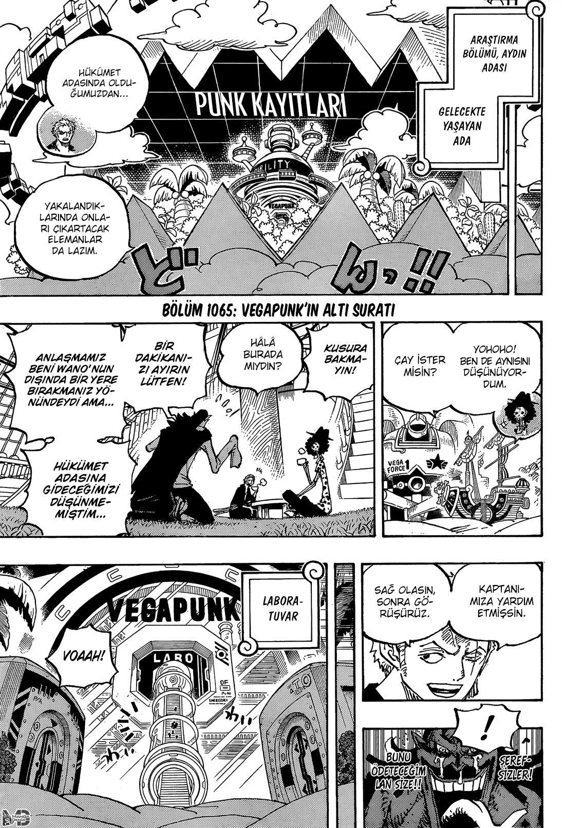 One Piece mangasının 1065 bölümünün 3. sayfasını okuyorsunuz.