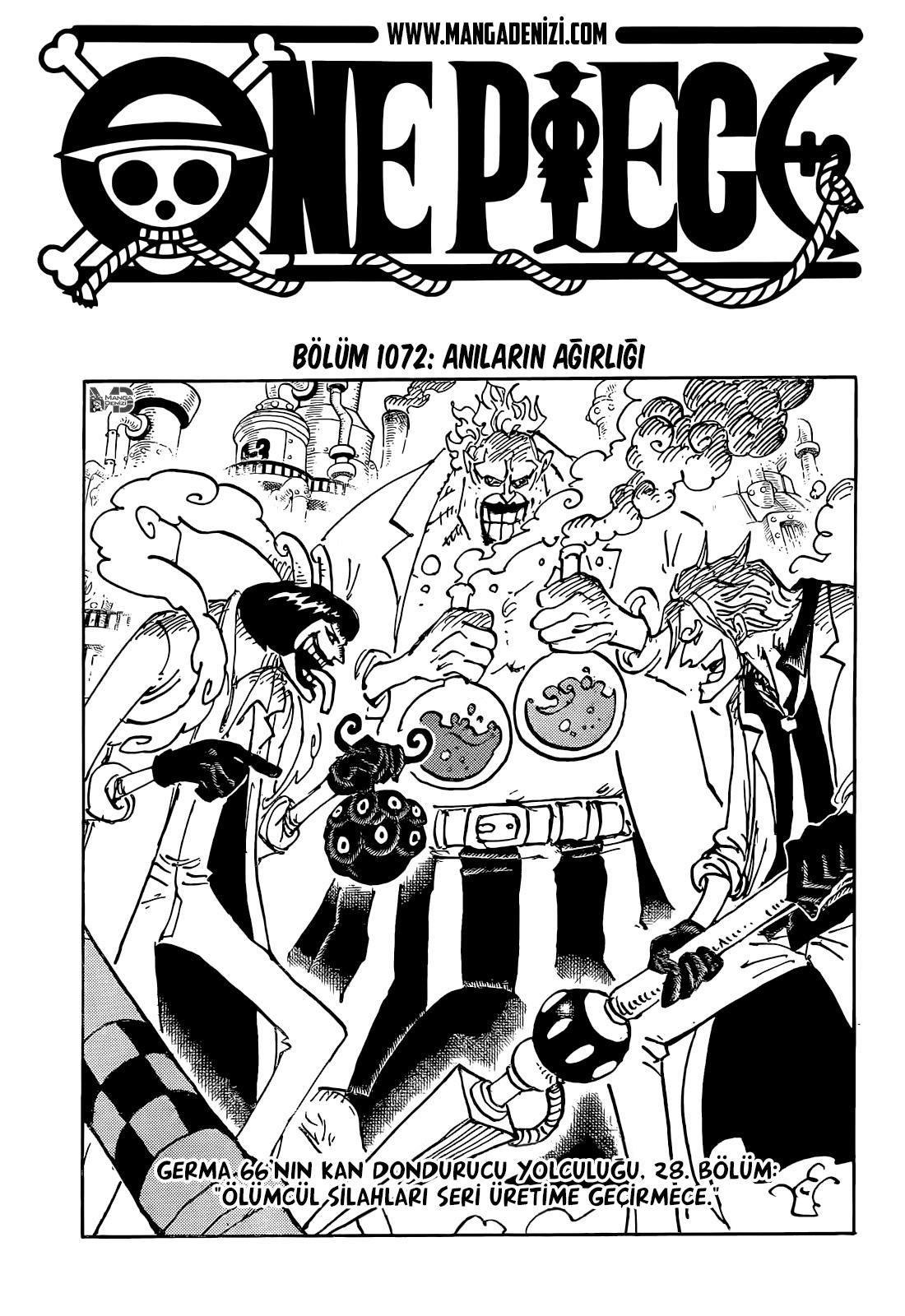 One Piece mangasının 1072 bölümünün 2. sayfasını okuyorsunuz.