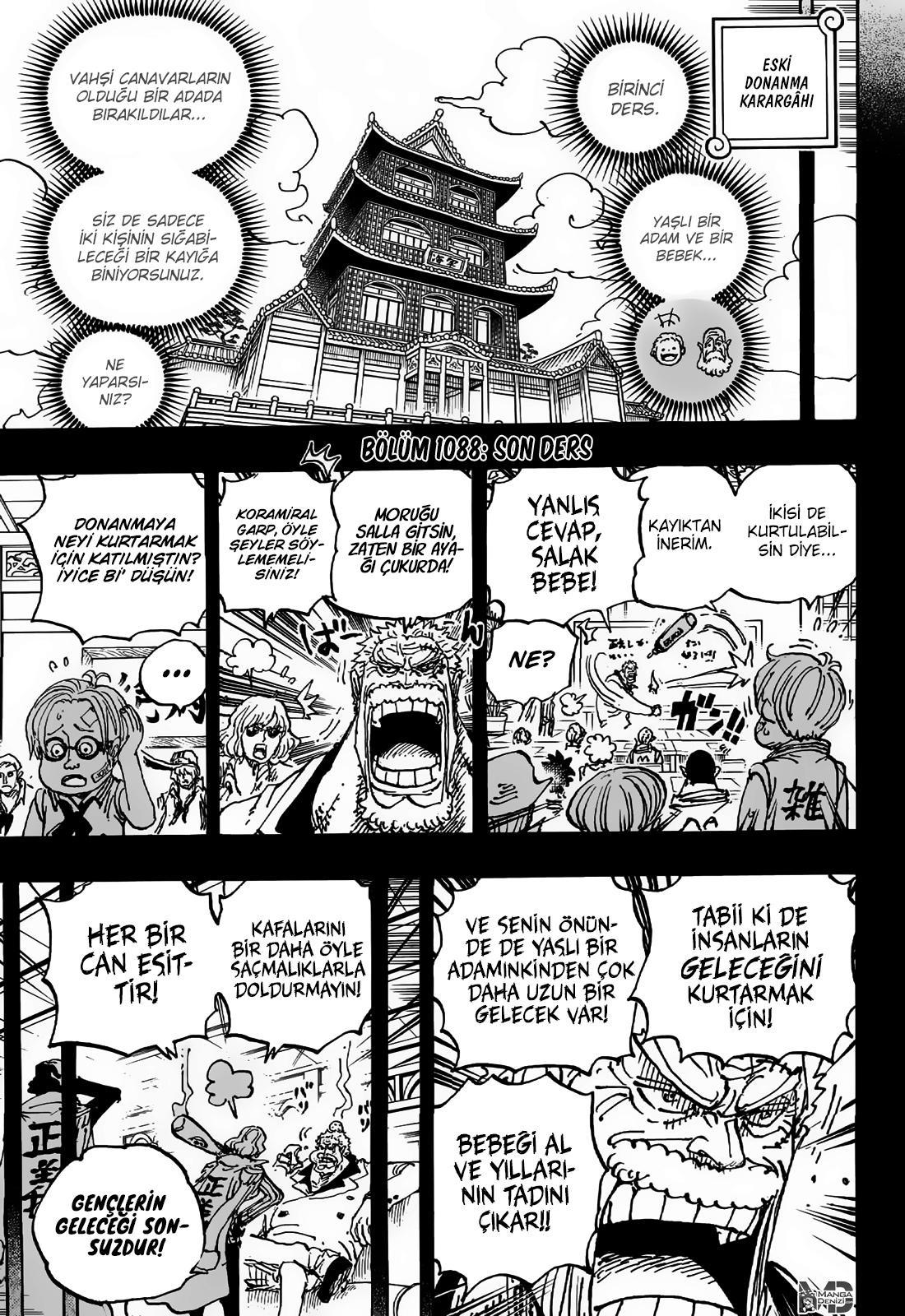 One Piece mangasının 1088 bölümünün 3. sayfasını okuyorsunuz.